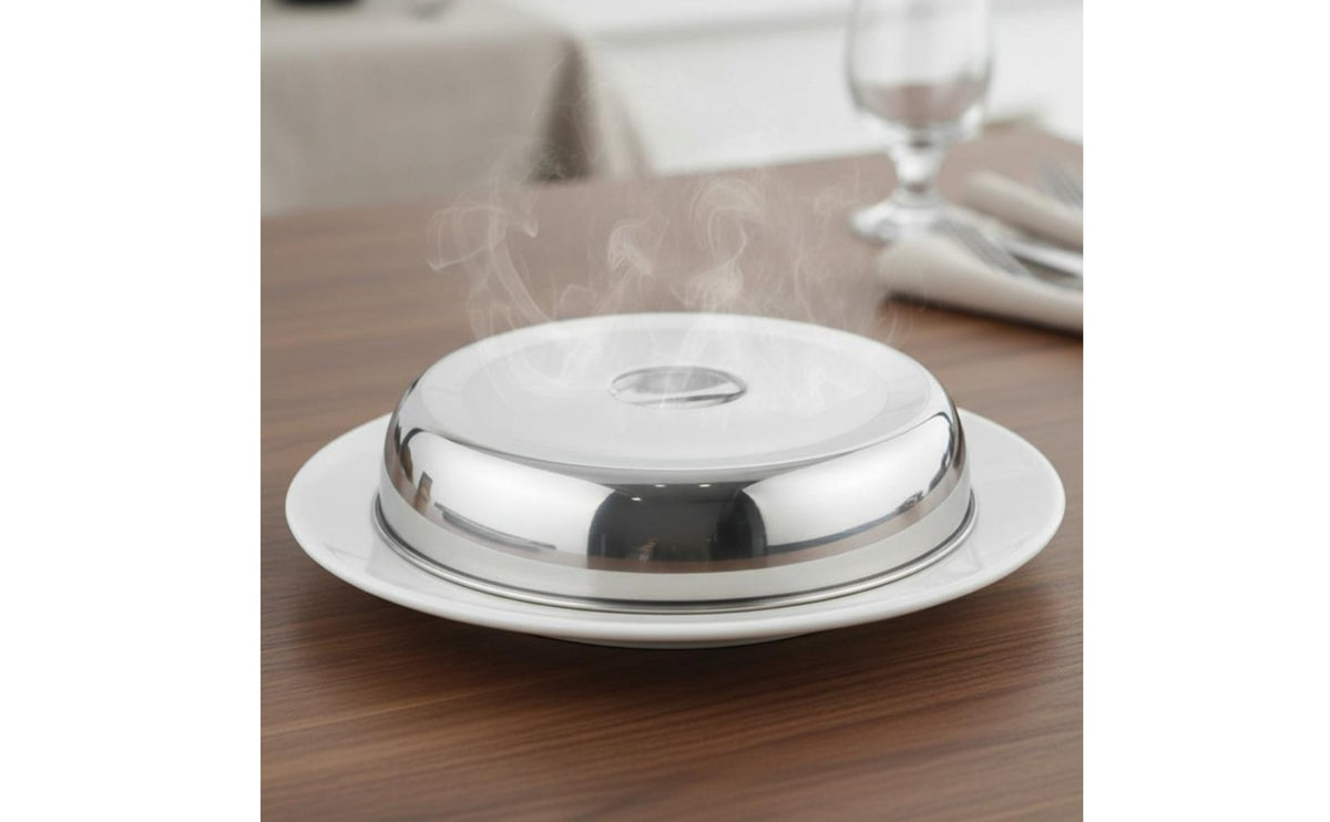 Round Steak Cover Anti-Splash Teppanyaki Grill Cover Heavy Duty for Restaurant