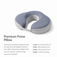 Memory Foam Face Down Pillow, Massage Headrest for Beauty Bed, Ergonomic Face Cushion, Breathable Massage Pillow, Face Cradle for Spa Treatments