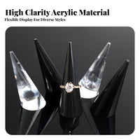 Acrylic Band Stand Transparent Acrylic Band Display Jewelry Display Prop Lightweight Clear Jewelry C Individual Long-Lasting