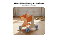 Role-Playing Fun Kids Grocery Shop Playset Develops Social Skills Toy Supermarket Checkout Educational Wooden Grocery Shop Playset Realistic Design for Children, Preschoolers, Toddlers, Playroom, Kindergarten, Preschool, Daycare Center