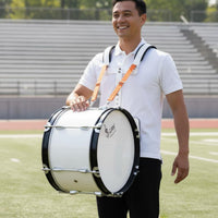 Comfortable 16 Inch Marching Bass Drum Adjustable Straps Marching Band Bass Drum Sturdy Easy to Carry for Students, School Procession, Outdoor Performance