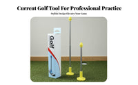 Strong Magnetic Chipping Practice Rod Lightweight and Portable Telescopic Club Face Indicator Easy to Stow for Beginners, Driving Range