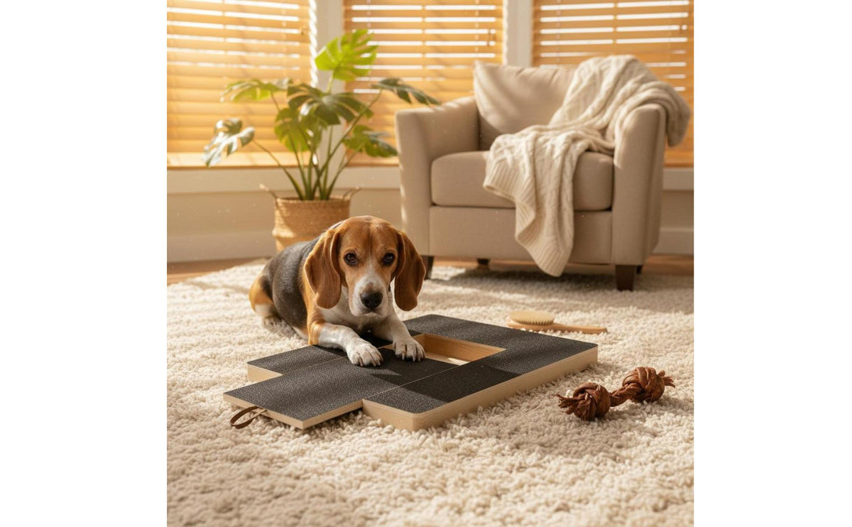 Wooden Dog Scratching Pad Easy to Hygienic Pet Scratching Pad Smooth Edge Pet Care for Dogs