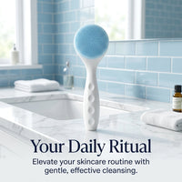 Silicone Face Cleansing Brush Manual, Handheld Scrubber for Daily Skincare Enthusiasts Shower Use