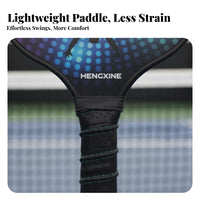 2 Pieces Honeycomb Core Pickleball Paddle Set Non-Slip Grip Pickleball Paddle Carbon Fiber Surface for Adults, Men, Outdoor, Indoor, Fitness