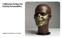 Adjustable Straps Lower Face skeletal face covering Reusable Themed Mexteriorh Cover Breathable Costume Accessory Lightweight for Cosplayers, entertainers, Cyclists, Halloween, fancy dress galas, Cosplay event, exteriordoor pedaling