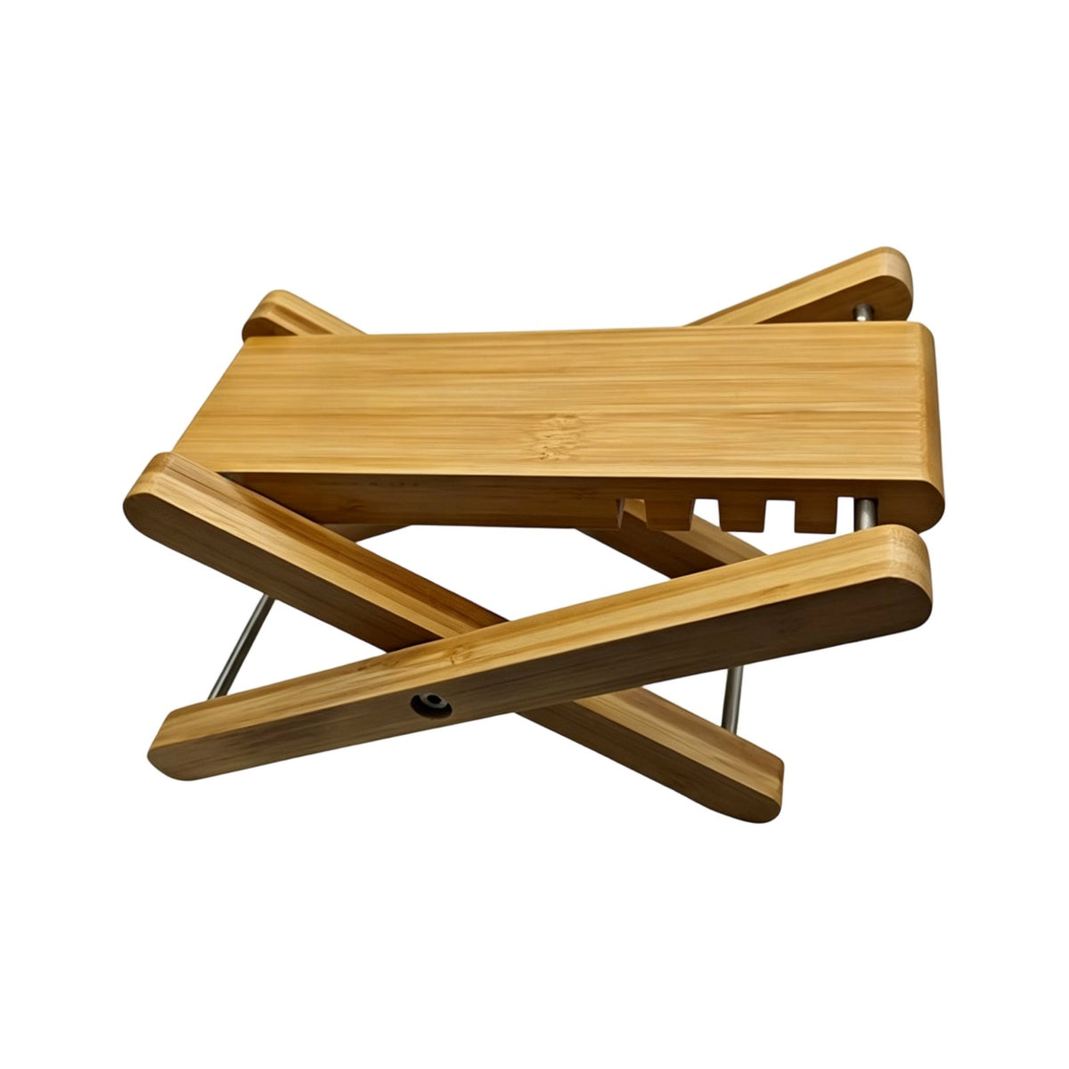 Polished Finish Classical Guitar Footstool Portable Bamboo Guitar Foot Rest Foldable Performance Footstool for Guitarists, Musicians, Practice