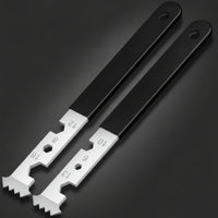 2 Pieces Serrated Paving Pry Tool Flat Paver Removal Tool Handheld Paver Puller Slim Profile for Landscapers, Contractors, Gardeners
