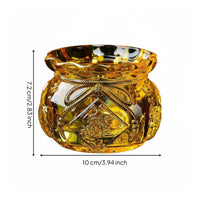 Yuan Bao Wealth Decoration Auspicious Design Crystal Wealth Bag for Office, Shop