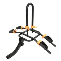 Two-Bike Rack with Wheel Trays Foldable Hitch-Mounted Cycle Rack Heavy-Duty Hitch-Mounted Bike Carrier for Journeyers