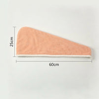 Drying Towel Cap for Adults, Double Layer Fleece Super Absorbent Turban for Morning Routine Post Bath, Thickened Women