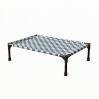 Elevated Pet Cot Checkered Pillowless Pet Cot Dampness Resistant