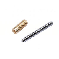 Threaded Cue Joint Connector Polished Athletic Gear Silver-Tone