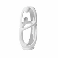 Abstract Resin Sculpture Minimalist Aesthetic Textured Abstract Ornament Stable Foundation Decoration for Tv Cabinet