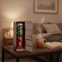 USB Refrigerator Energy Efficient Mini Fridge with Adjustable Temperature Beverage Chiller for Office Workers, Sports Participants, Desk
