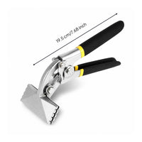 Manual Sheet Metal Bending Plier Compact Edging Plier Spring-Assisted Hand Seamer Two-Handle for Metalworking