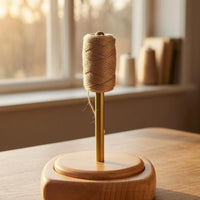 Yarn Spindle Holder Tangle Wooden Yarn Holder Easy Assembly Craft Tool for Knitters, Fiber Artists