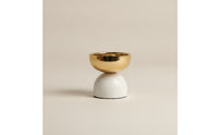 Marble Candle Holder Compact Sculptural Candle Holder Decorative Decor for Table Styling