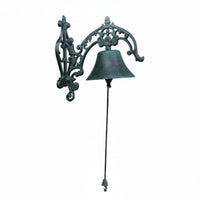 Rustic Dinner Bell Entry Chime Hand Operated Vintage Wall Residence Bell Decoration for Patio, Front Door