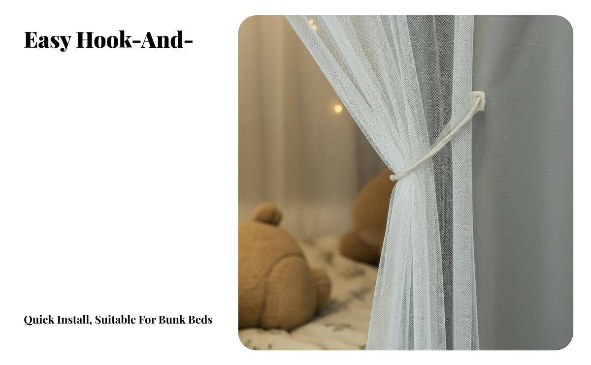 Light-Blocking Bunk Bed Curtain Total Blackout Bunk Bed Tent Thickened Design Privacy Screen Easy to Install for Students, Dorm Residents, Roommates, Dormitory, Shared Room