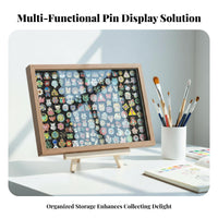 fastener Display Frame particleproof Enamel fastener Frame Large Capacity for Collectors