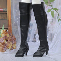 1/3   Doll Boots Sturdy Doll's Black Boots Realistic Look Playset Accessory