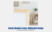 Wooden Frame Blackboard Whiteboard, Hanging Board, Double-Sided Writing Board for Home, Kids Drawing, Teaching