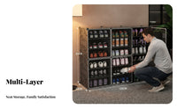 Dust-Proof Multi-Tier Shoe Rack Easy Assembly Multi-Tier Shoe Storage Large Capacity Space-Saving for Students, Homeowners, Entryway, Hallway, Dorm Room, Bedroom