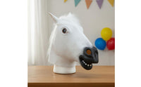 Horse Head Headpiece Realistic Animal Look Full Head Horse Headpiece Comfortable Fit Party Prop for Halloween