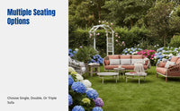 Outdoor Wicker Sofa Set, Waterproof Patio Furniture, Modern Aluminum Frame, Garden, Balcony, Villa