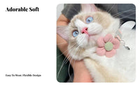 Flower Cat Cute Design Soft Flower Soft Pet & Comfortable Soft Pet Neckband for Daily Wear, Photo Shoots, Parties