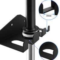Vertical weight bar Storage rack Saving Wall-Attached weight bar Rack Compact for Weightlifters, Home Gym