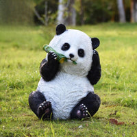 Outdoor Panda Sculpture, Realistic Garden Courtyard Decor, Villa Landscape