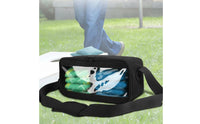 Transparent Window Shoulder Bag Heavy Duty Outdoor Game Bag Water Repellent Sports Accessory for Backyard