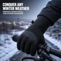 Winter Cycling Gloves Touchscreen Windproof Thermal for Outdoor Sports Skiing Hiking