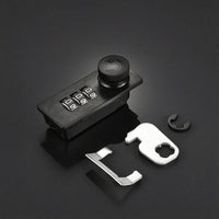 Cabinet Lock with Rotating Knob Slim Mechanical Combination Lock Coded Rotary for Cabinets, Drawers