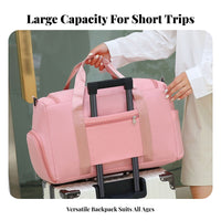 Gym Duffle Bag Damp and Dry Separation Athletic Gear Duffel Bag Large Capacity for Fitness Enthusiasts, Commuters, Swimming, Business Trip