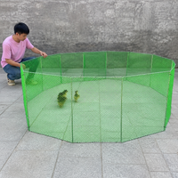 Dog Box Puppy Playpen, Foldable Outdoor Enclosure Metal Green Silver, 10 Panels each 50cm, Galvanized Dog Fence for Garden & Apartment