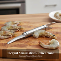 Prawn Deveiner Stainless Steel Prawn Deveiner Tool Prawn Deveining Tool Easy to Use Multifunctional Seafood