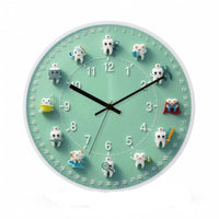 Tooth Wall Clock Decorative Oral Health Wall Clock Playful for Kids