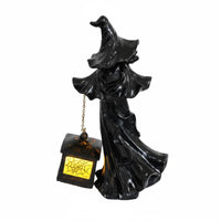 Witch Lantern Statue Resin Halloween Witch Decor Tabletop Display