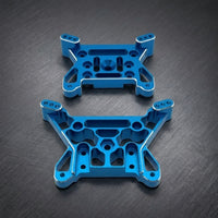 2 Pieces Front and Rear Shock Brackets Upgrade Front Shock Mount Precision RC Car Damping System Components Brackets for Rough Terrain Driving