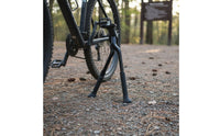 Folding Design Adjustable Aluminum Cycle Kickstand Stable Parking Support Center Mount Bike Stand Non-Slip Sole for Commuting