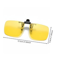 Anti-Glare Flip-up Sunglasses Attach-on Protection Attach-on Lenses Lightweight Eyewear Accessory Shatterproof for Fishing