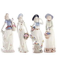 European Style Resin Female Figurine for Home Decor