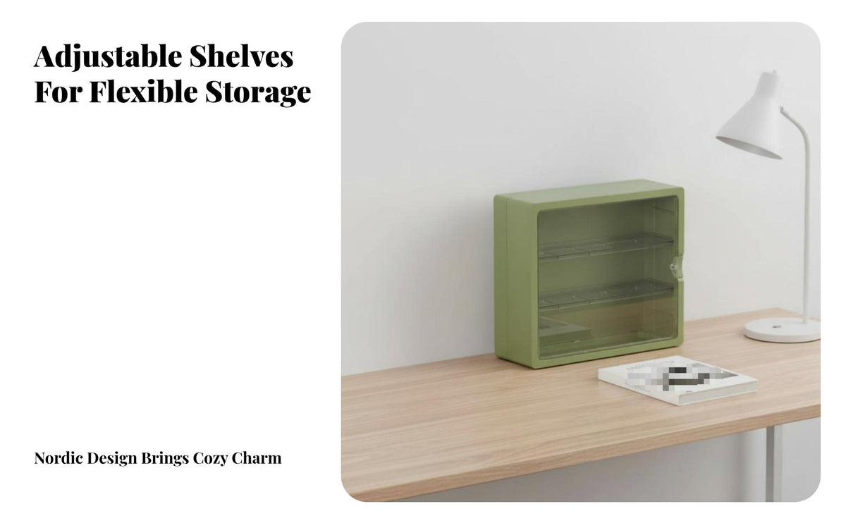 Display Shelf High See-Through Wall-Mounted Display Box Drill Installation Dustproof Figure Case for Collectors