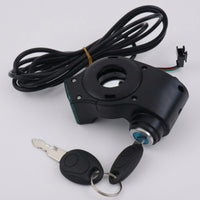 Electric Bike Throttle with Lockable Keyed Part Wired for Commuters