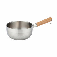 Thickened Body Japanese Milk Pot Even Heating Japanese Design Saucepan Lid Included for Home Cooking