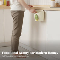 Cabinet Door Trash Can Space Saving Hanging Trash Can Easy to Install Hanging Storage Bin for Apartment Dwellers, Home Cooks, Countertop, Camping, Car