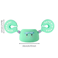 Inflation-without Baby Chest Buoyancy Aid with Arm Wings Leak-Proof Infant Swim Band with Arm Bands Pearl Foam Core Swimming Aid Skin-Friendly Material for Toddlers